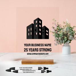 Señal Acrílica Company Business Logo Celebrating # Years Custom