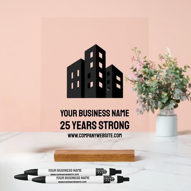 Señal Acrílica Company Business Logo Celebrating # Years Custom (Subido por el creador)