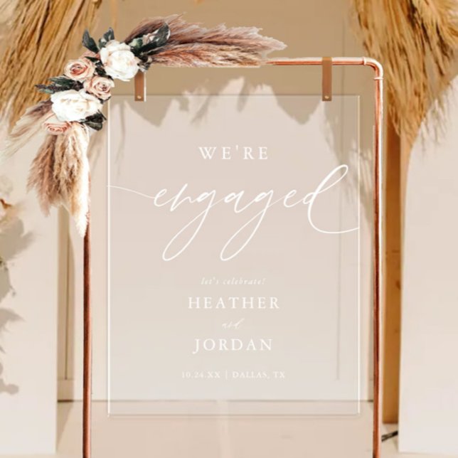 Señal Acrílica Compromiso moderno en caligrafía (Subido por el creador)