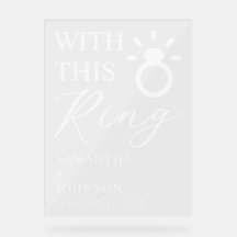 Con Este Anillo Boda Personalizada