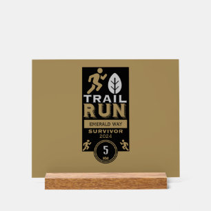 Señal Acrílica Concurso de carreras de Trail Runner