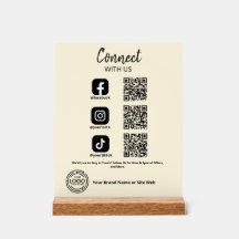 Conectar con nosotros código QR de Social Media