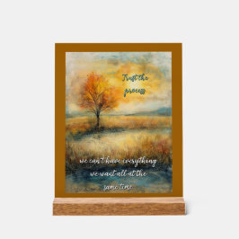 Señal Acrílica Confiar en el Rótulo acrílico del proceso