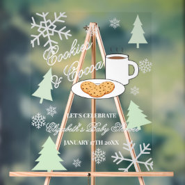 Señal Acrílica Cookies & Cocoa Baby Shower