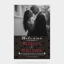 Señal Acrílica Cool Tulip Flower Traditional Wedding Signs