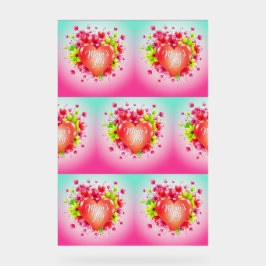 Señal Acrílica Corazón de la alegría radiante de mamá