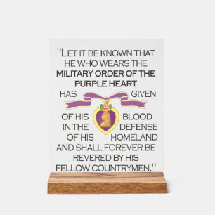 Señal Acrílica Corazón morado