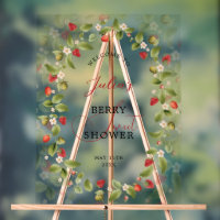 Corona de flores silvestres de fresa dulce roja pa