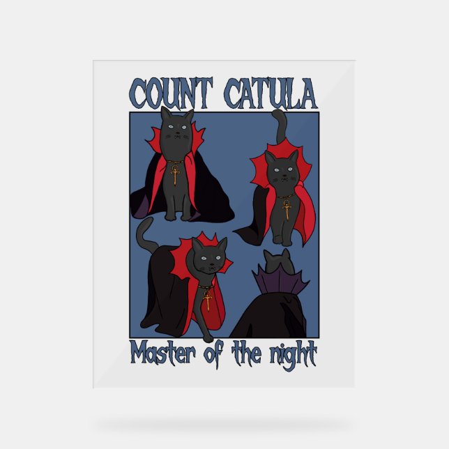 Señal Acrílica Count Catula Master of the Night (Anverso)