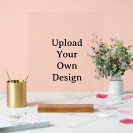 Señal Acrílica Crea tu propio diseño personalizado simple 11" x 1