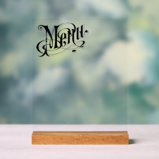 Señal Acrílica Crea tu propio menú personalizado con estilo vinta