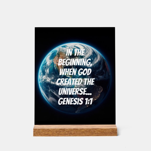 Señal Acrílica Creación divina (Anverso)