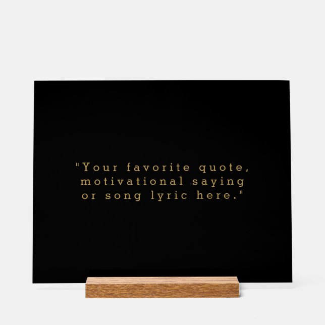 Señal Acrílica Crear su propia cotización (Anverso)