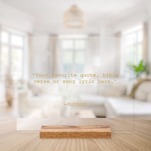 Señal Acrílica Crear su propia cotización