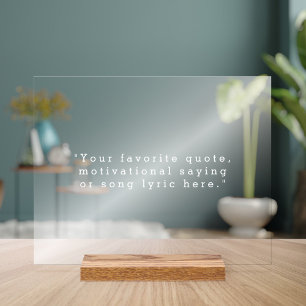 Señal Acrílica Crear su propia cotización