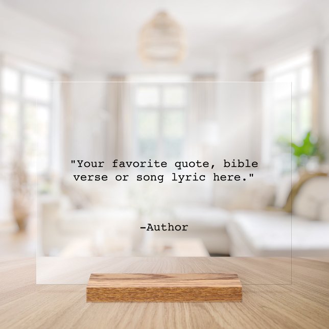 Señal Acrílica Crear su propia cotización (Subido por el creador)