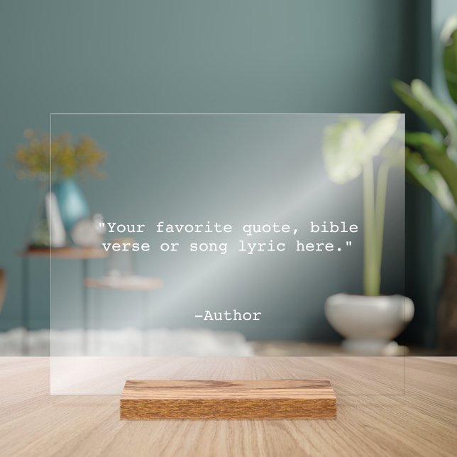 Señal Acrílica Crear su propia cotización (Subido por el creador)