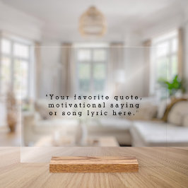 Señal Acrílica Crear su propia cotización