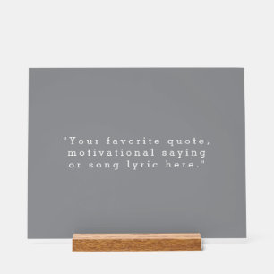 Señal Acrílica Crear su propia cotización