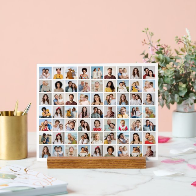 Señal Acrílica Crear su propio Collage de fotos 63 (Boda)