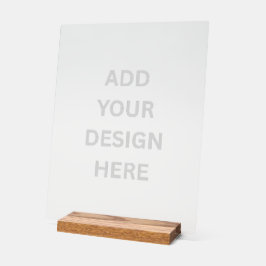 Señal Acrílica Crear su propio Rótulo acrílico de 11"x14"
