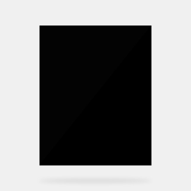 Señal Acrílica Crear su propio Rótulo acrílico negro (Anverso)