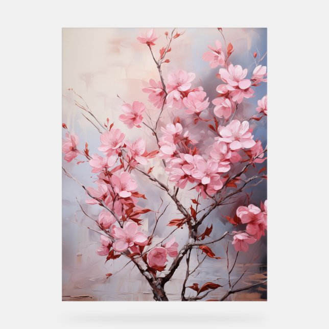 Señal Acrílica Crepe Myrtle - Inpasto Floral (Anverso)