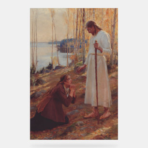Señal Acrílica Cristo y María Magdalena por Albert Edelf