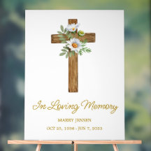 Cruz de margarita Funeral Memorial