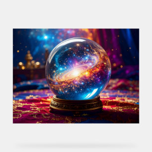 Señal Acrílica Crystal Ball - Veo Un Evento Cósmico En Tu Futuro