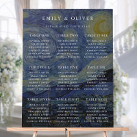 Cuadro de asientos del Boda nocturno Van Gogh Star