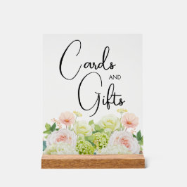 Señal Acrílica Cuadros de ducha con flores y regalos