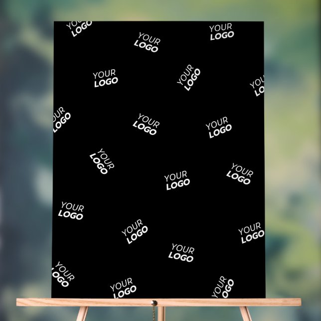 Señal Acrílica Cualquier logotipo o imagen subida | Patrón disper (Neutral )