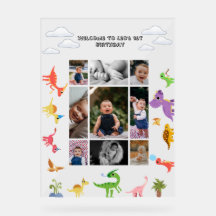 Cumpleaños de niño / adorable dinosaurio 