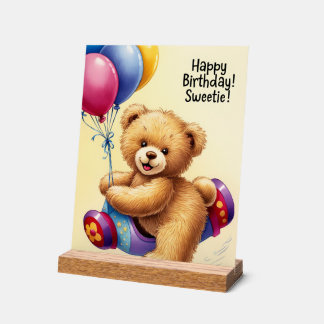 Señal Acrílica cumpleaños feliz