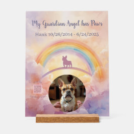 Señal Acrílica Custom French Bulldog Memorial Acrylic Sign