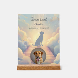 Señal Acrílica Custom Labrador Retriever Memorial Photo Block