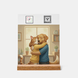 Señal Acrílica Custom Veterinarian Event Acrylic Pedestal Sign 