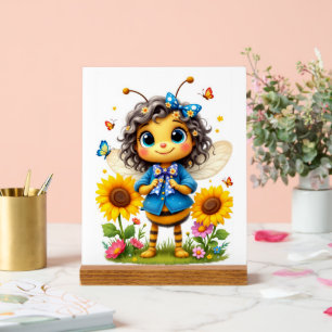 Señal Acrílica Cute Bee