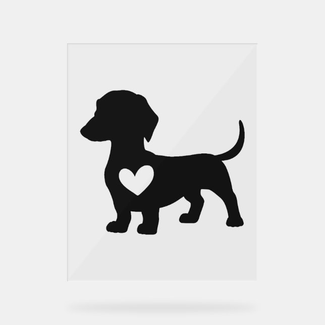 Señal Acrílica Dachshund      (Anverso)