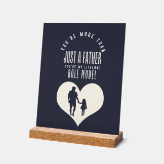 Señal Acrílica Dad Lifelong role model-Inspirational Fathers Day