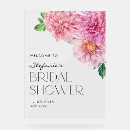 Señal Acrílica Dahlia Bridal Shower