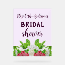 Señal Acrílica Dahlia de Jardín Despedida de Soltera