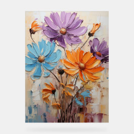 Señal Acrílica Daisy africano - Impasto Floral