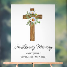 Daisy cross Funeral Memorial