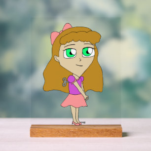 Señal Acrílica dar cuerda a chibi
