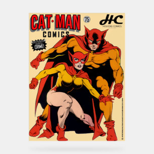 Señal Acrílica de Cómics de CAT-MAN