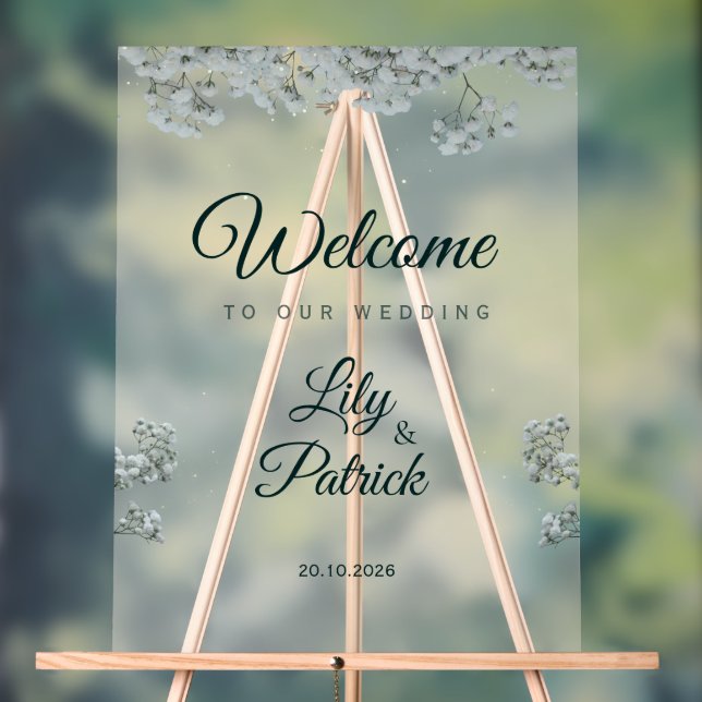 Señal Acrílica Deep emerald Green baby's breath  (Neutral )