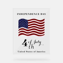 Señal Acrílica del Día de la Independencia – Orgul