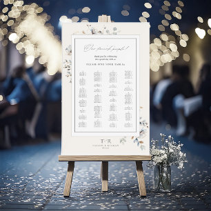 Señal Acrílica Delicado gráfico de asientos de flores silvestres 